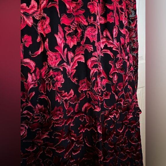 NWOT ALICE + Olivia Briar Floral Blouson Long Sleeve Silk Blend Dress SIZE 2 - Picture 7 of 16